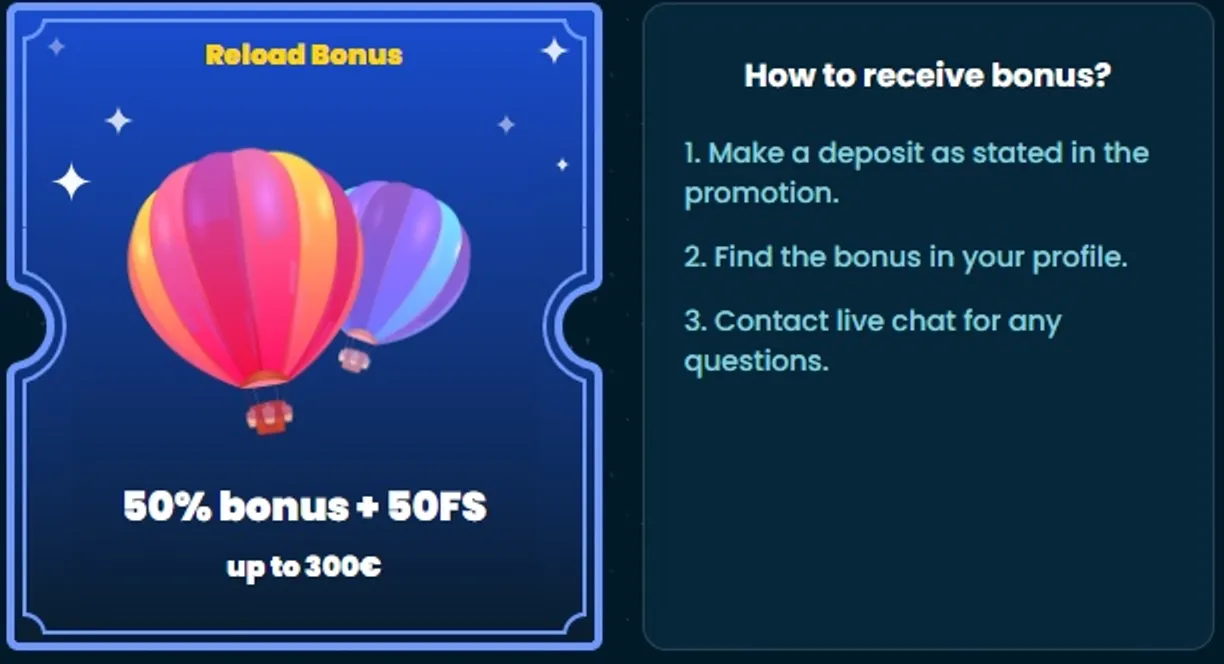 Bônus diários em cassino online